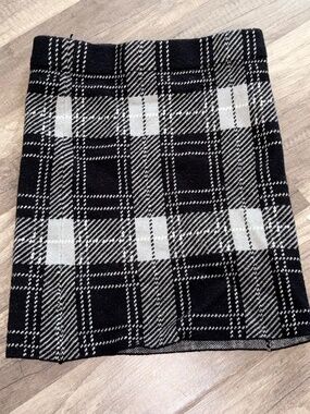 Love Tree Plaid Matching Set Black White Size S